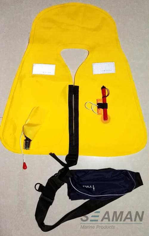 Marine Inflatable Life Jackets 150N Auto / Manual Start Navy Blue