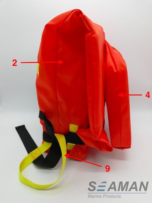 Adult Rigid Foam Marine Life Jacket , Marine Life Vest SOLAS Standard