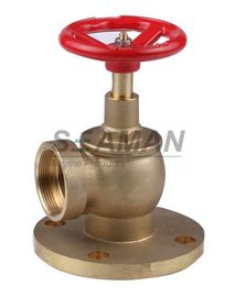 Fire Hydrant Valve with Flange PN 16 Male 1.5" Right Angle with Female Thread - Brass