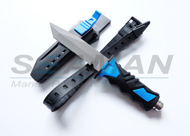 Scuba Dive Snorkel Titanium Knife (4 3/8&quot; Blade) with straps and sheath