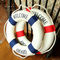 Wall Hanging Decorative Life Preserver Ring 20.5&quot; Hard Foam For Life Saver