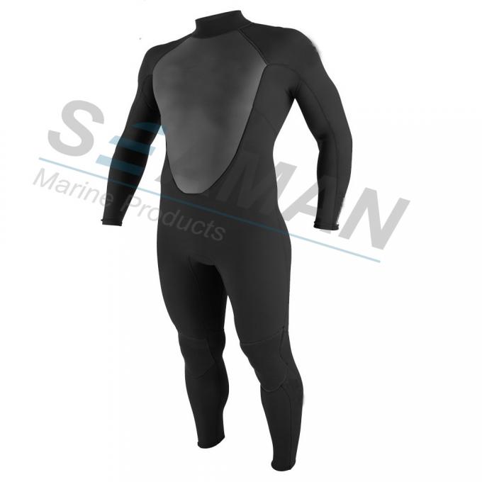 Black Water Sports Equipment Wetsuits For Swimming / Surfing / Snorkeling