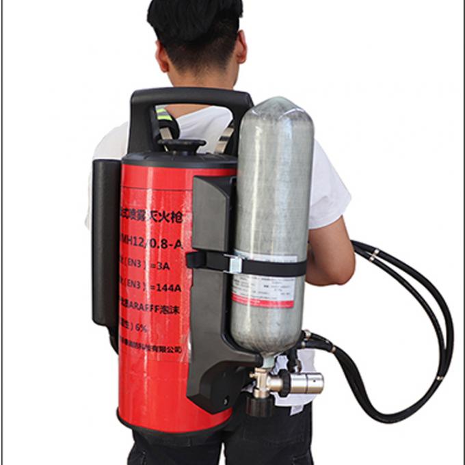 12L Water Mist Backpack Fire Extinguisher Gun With 30Mpa Work Air Pressure