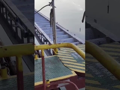 CCS Aluminium Wharf Ladder With Hand Rails & Socket For Dock , Port