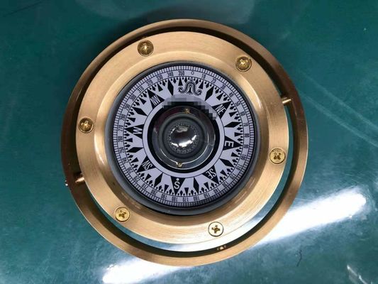 Fishing Boat Brass Compass Size 4&quot;, 5&quot;, 6&quot; Bronze Nautical Magnetic Compass With Wooden Box
