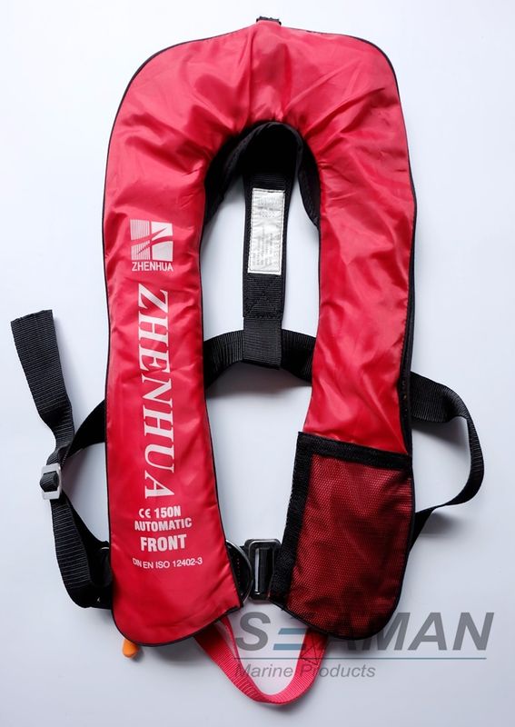 EN ISO124023 CE 150N Inflatable Adult Life Jacket Vest With Safety