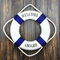 Wall Hanging Decorative Life Preserver Ring 20.5" Hard Foam For Life Saver