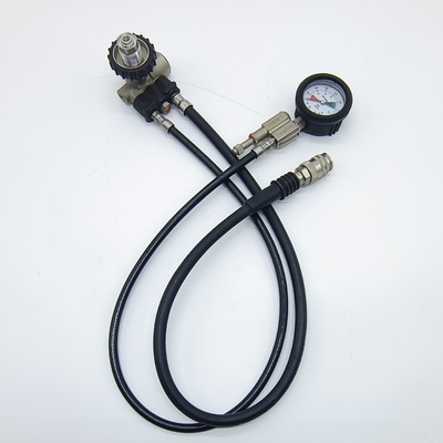 G5/8 Inlet Thread Breathing Apparatus SCBA Reduce Valve With Pressure Gauge Set