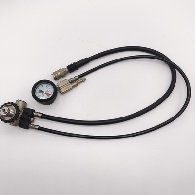 G5/8 Inlet Thread Breathing Apparatus SCBA Reduce Valve With Pressure Gauge Set