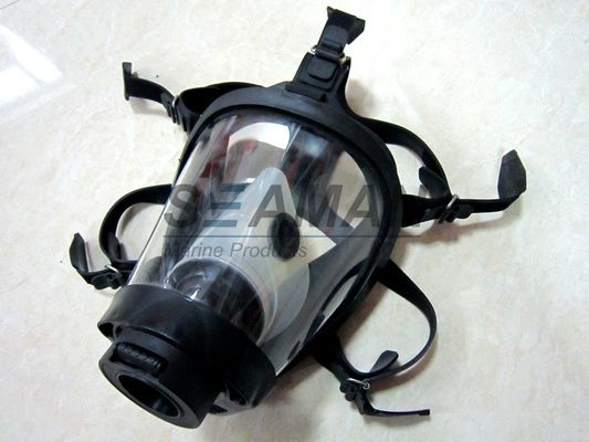 Silicone Rubber Cylindrical Full Face Mask Gas Mask For Breathing Apparatus